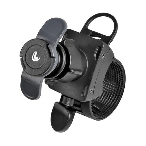 Βάση Στήριξης Κινητού Belt της σειράς Optiline για Τιμόνι Μηχανής ή Ποδηλάτου με διάμετρο από 15mm έως 40 mm, ρυθμιζόμενο ιμάντα δέσης (λουρί) με πεταλούδα και σύστημα Duolock, συμβατή με Θήκες ή Αντάπτορες Κινητού Optiline